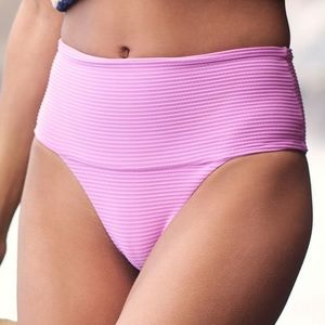 L*SPACE Desi High-Waisted Bikini Bottom, Small